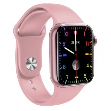 Смарт часы Smart Watch Series 6 M16 PLUS 44mm Aluminium  голосовой вызов pink розовый