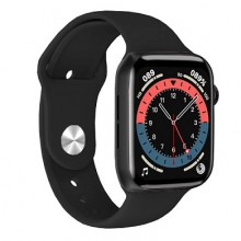  Смарт годинник Smart Watch Series 6 HW22, 44mm Aluminium, голосовий виклик, black чорний