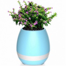 Портативный умный цветочный горшок-колонка Smart Music Flowerpot с музыкой Blue