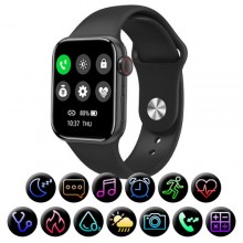 Смарт часы Smart Watch Series 6 M26 PLUS 44mm Aluminium беспроводная зарядка black черный 